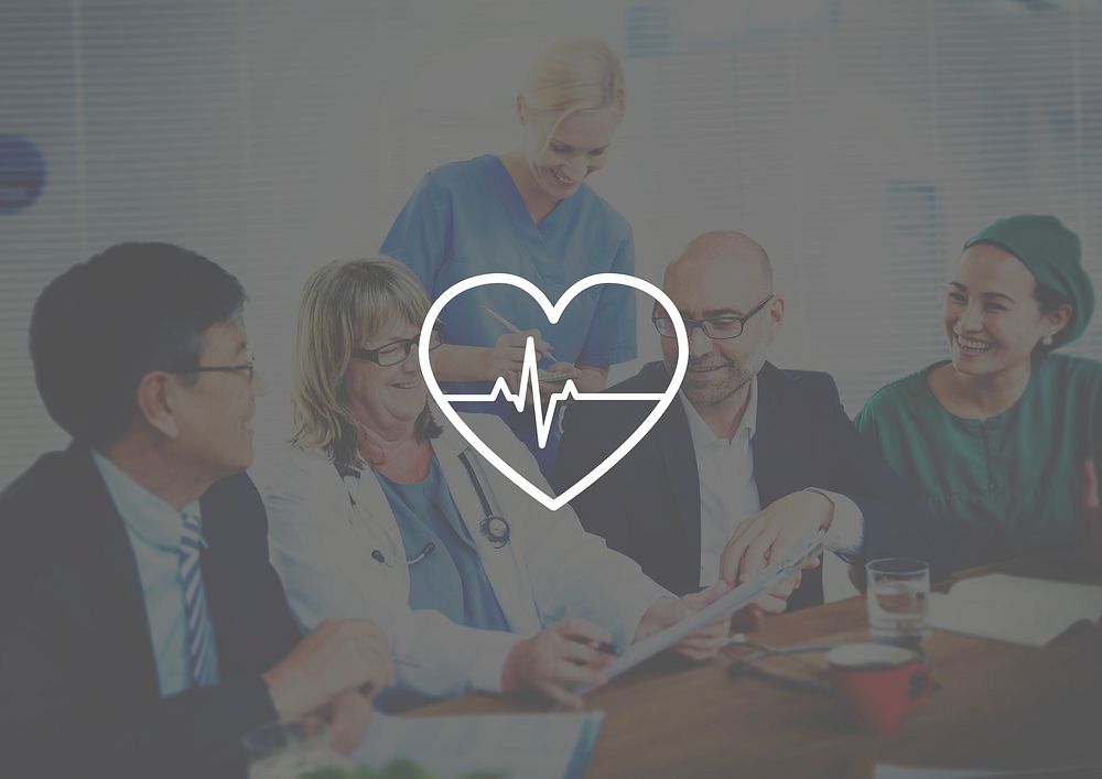 Doctor Meeting Corporate Healthcare Heartbeat Pulse Concept