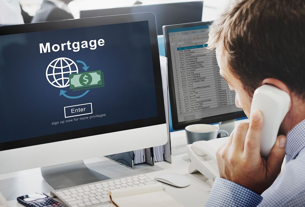 Mortgage Payment Debt Finance Webiste Online Concept