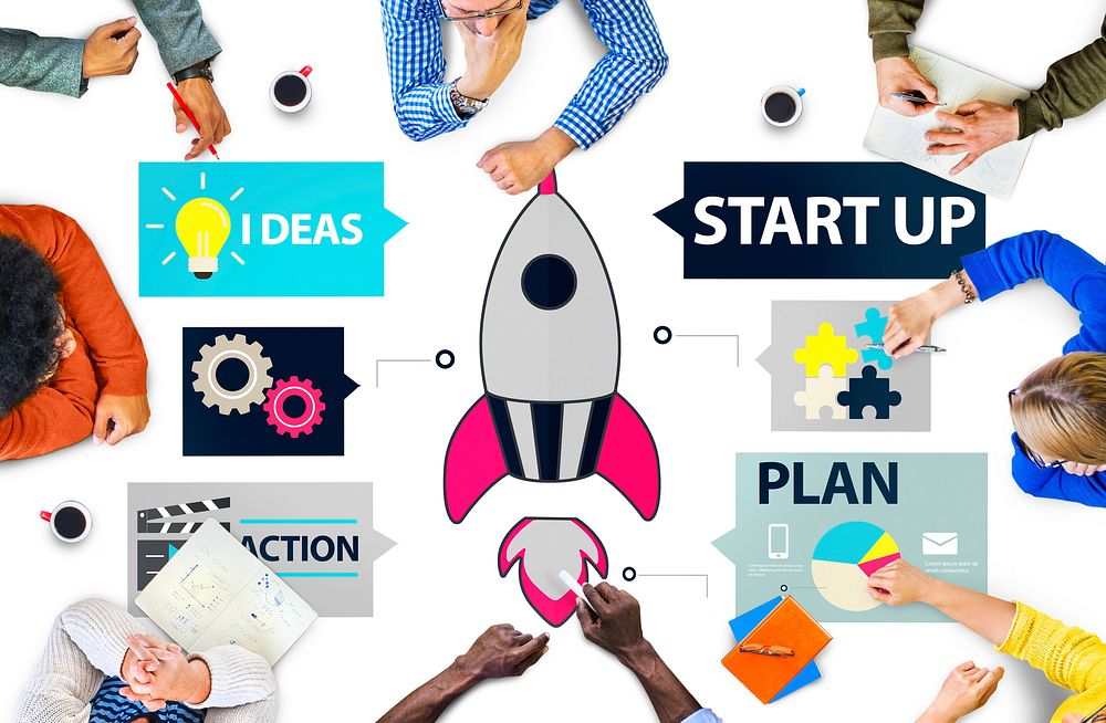 Startup Innovation Planning Ideas Team Success Concept