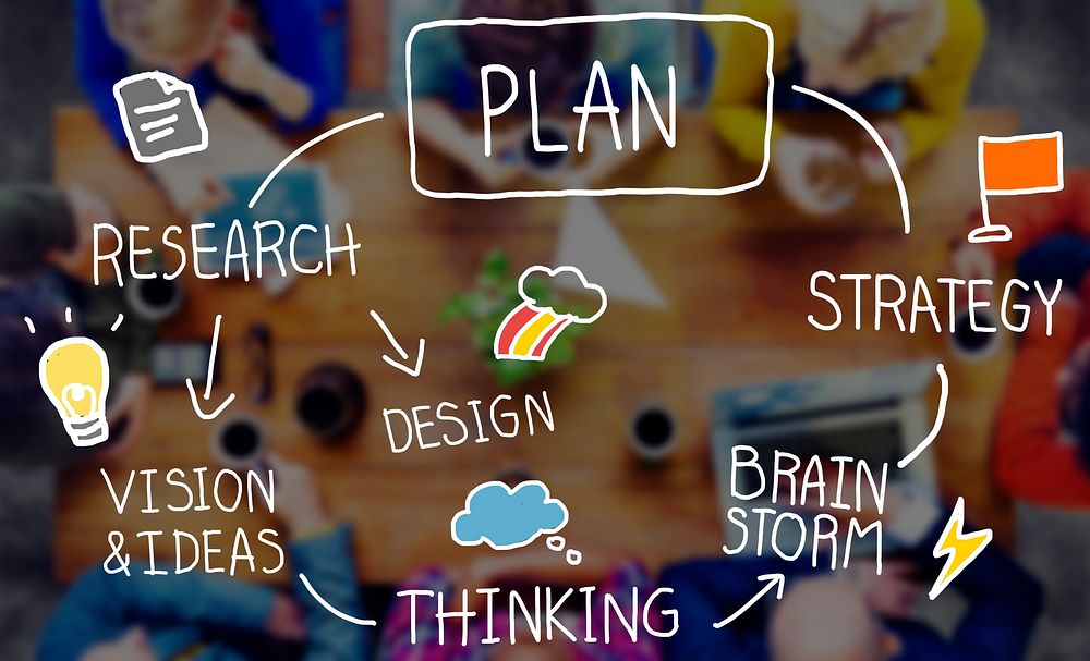 Plan Strategy Brainstorming Thinking Creativity Success Concept