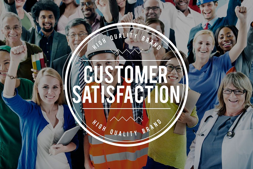 Customer Satisfaction Service Business Marketing Strategy Concept