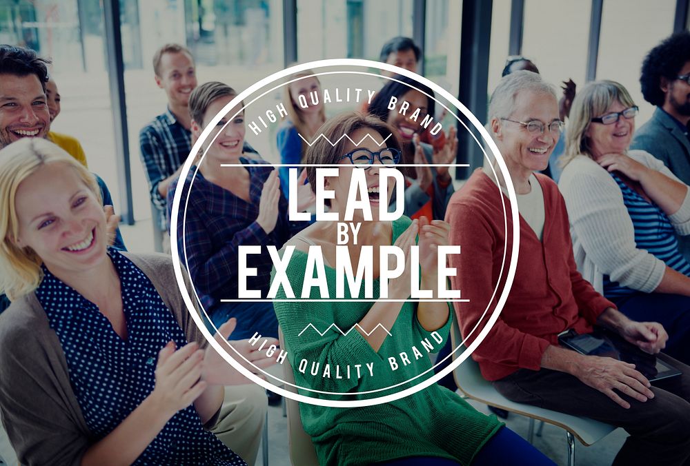 Group of People in Seminar Lead by Example Concept