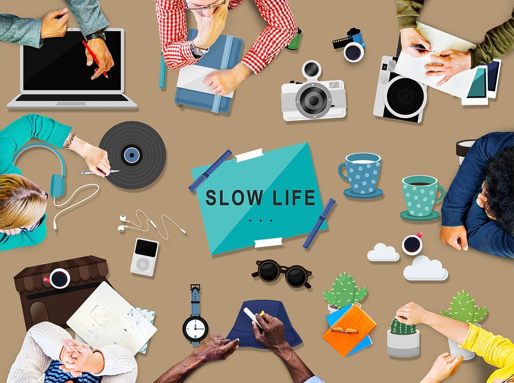 Hipster Slow Life Hobbies Leisure Concept