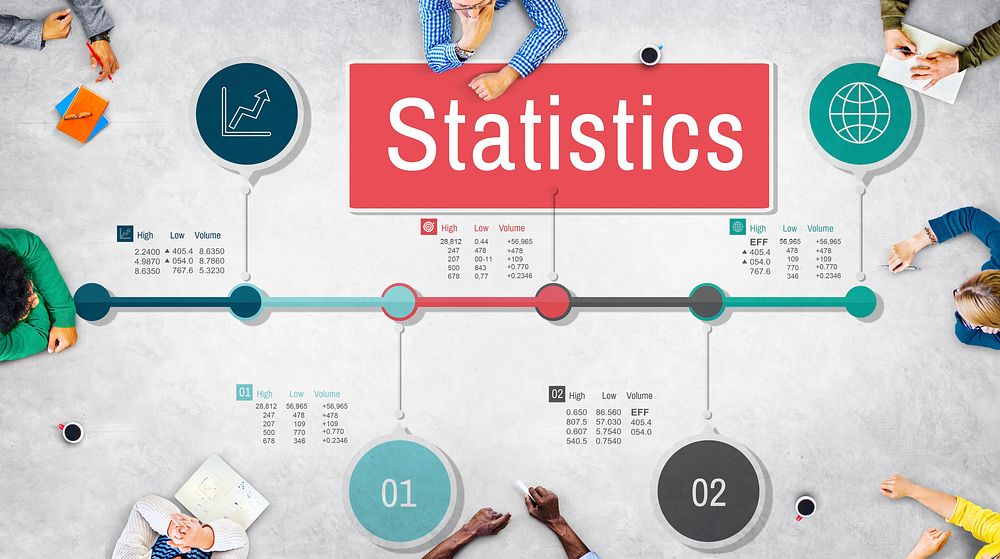 Statistics Research Report Data Information Chart Concept