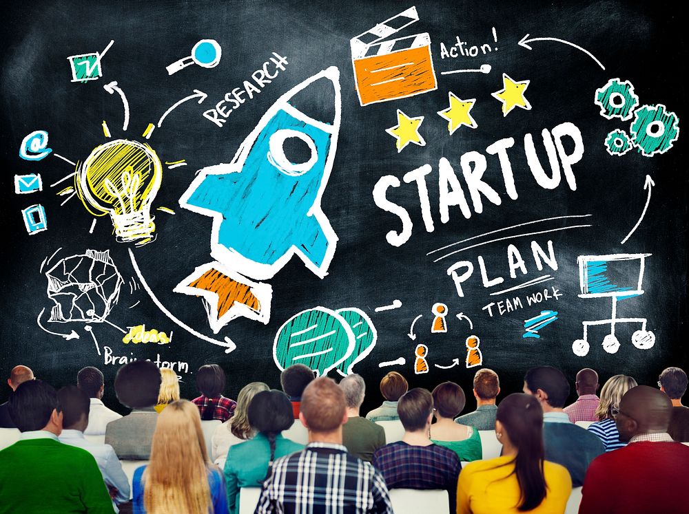 Start Up Business Launch Success Study Seminar Concept