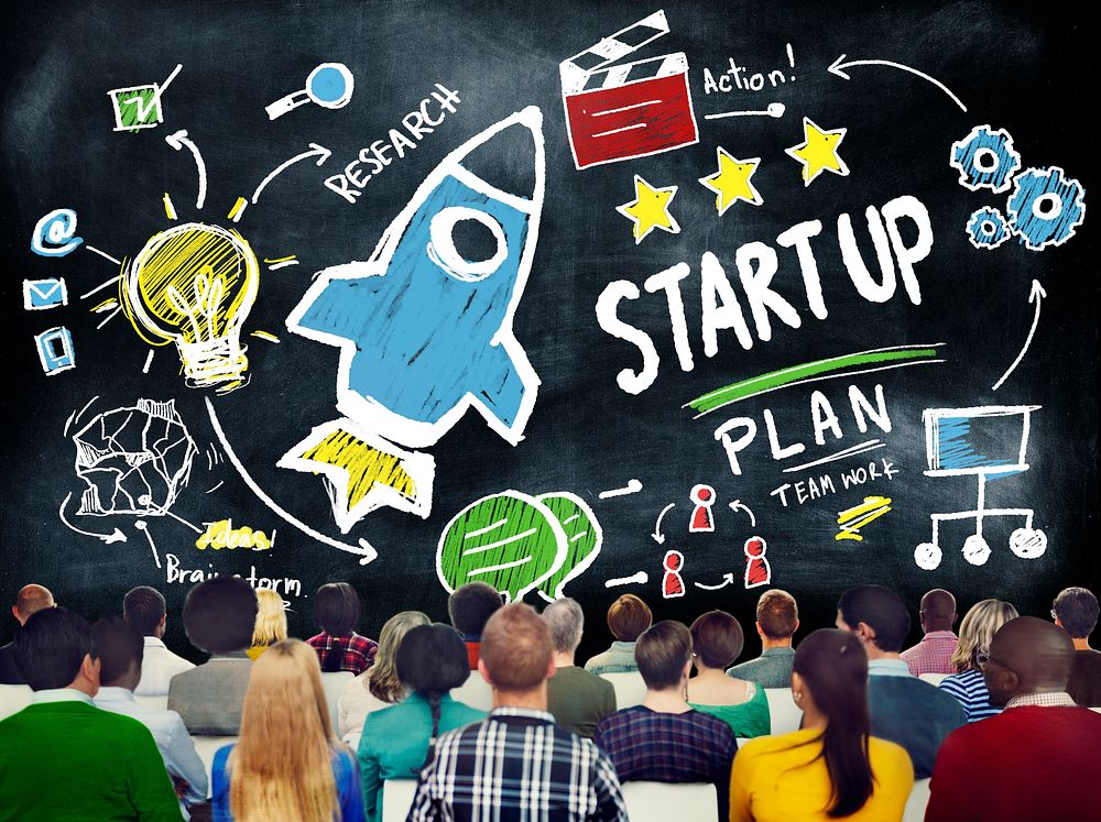 Start Up Business Launch Success Study Seminar Concept
