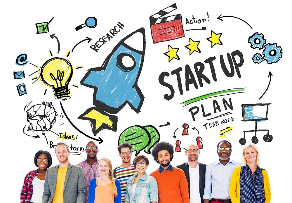 Start Up Business Launch Success People Diversity Concept