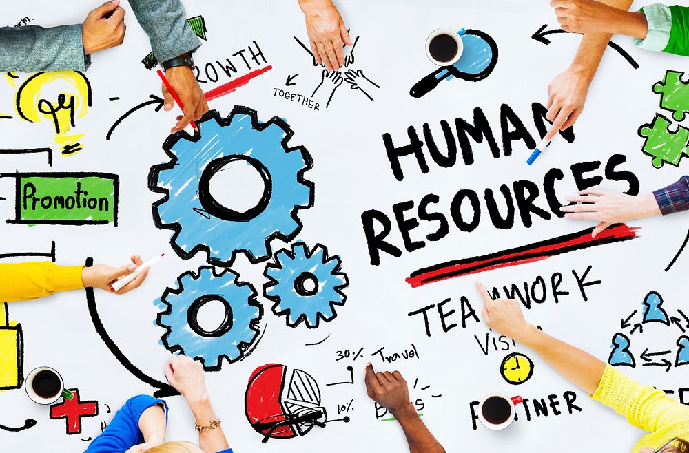 Human Resources Employment Job Teamwork Office Meeting Concept