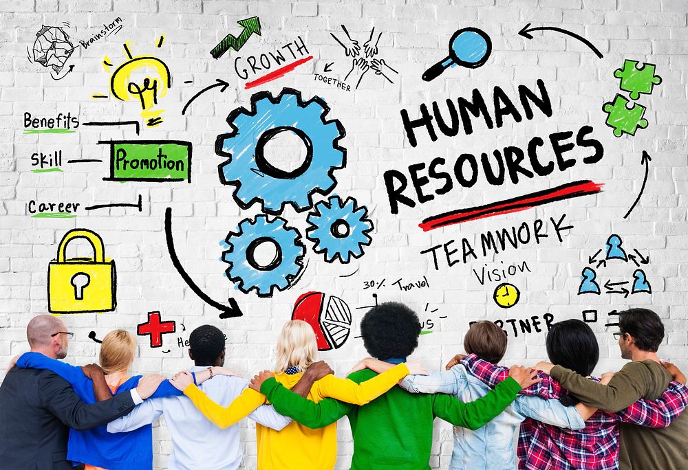 Human Resources Employment Job Teamwork People Friendship Concept
