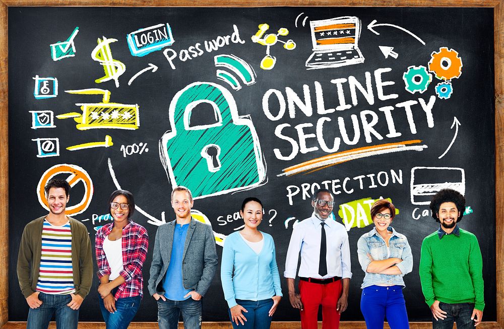 Online Security Protection Internet Safety Student Education Concept