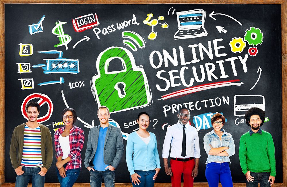 Online Security Protection Internet Safety Student Education Concept