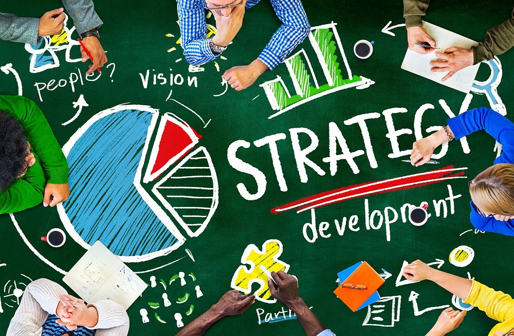 Strategy Development Goal Marketing Vision Planning Business Concept