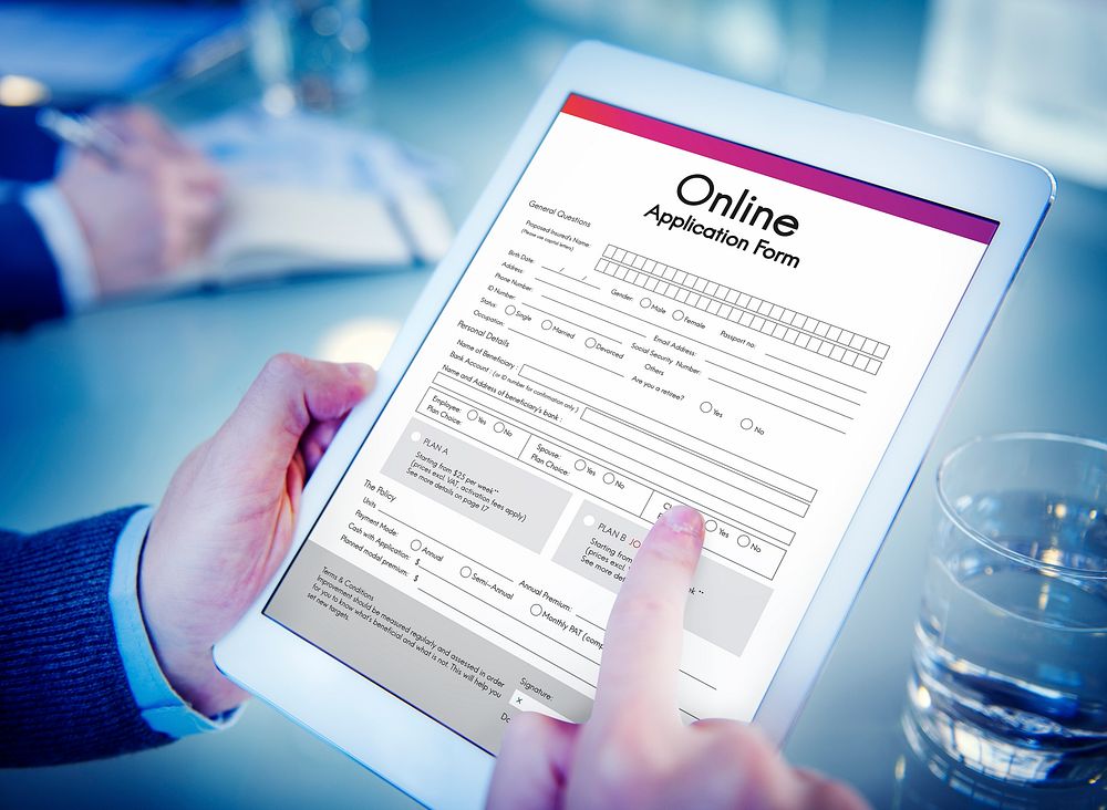 Online Application Form Document Recruitment Concept
