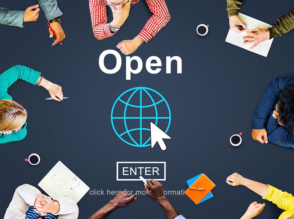 Open Opening Homepage Website Browsing Concept