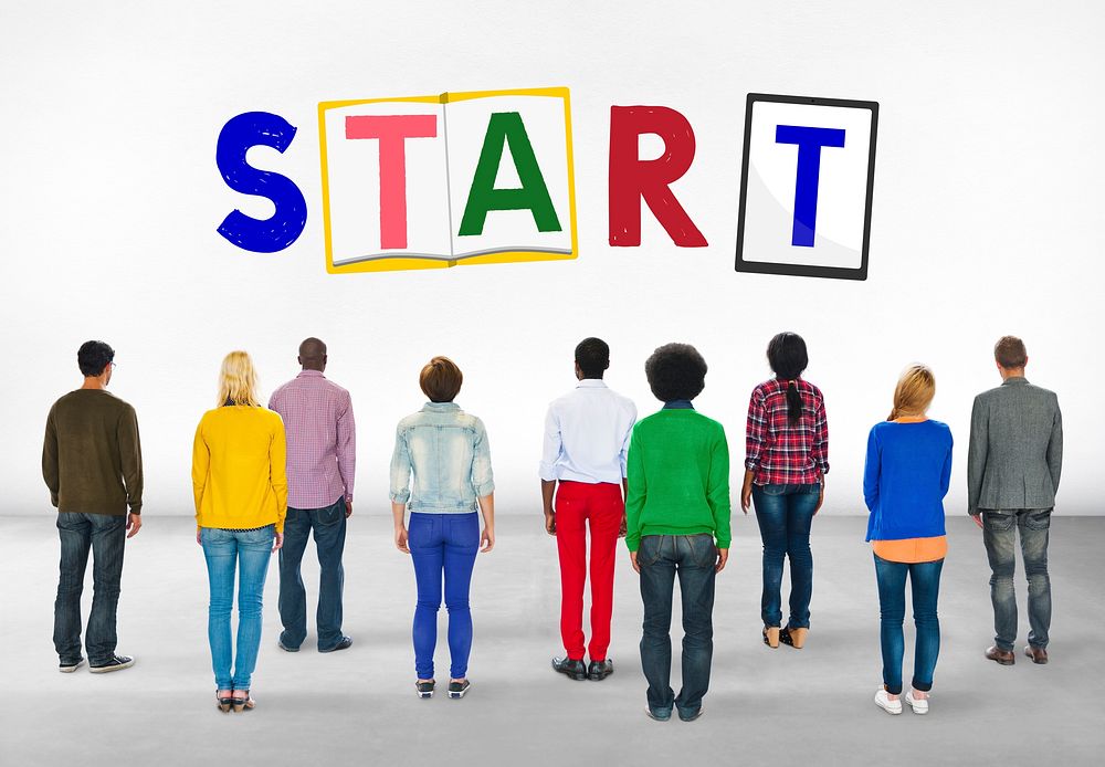 Start Begin Open Motivation Ready Concept