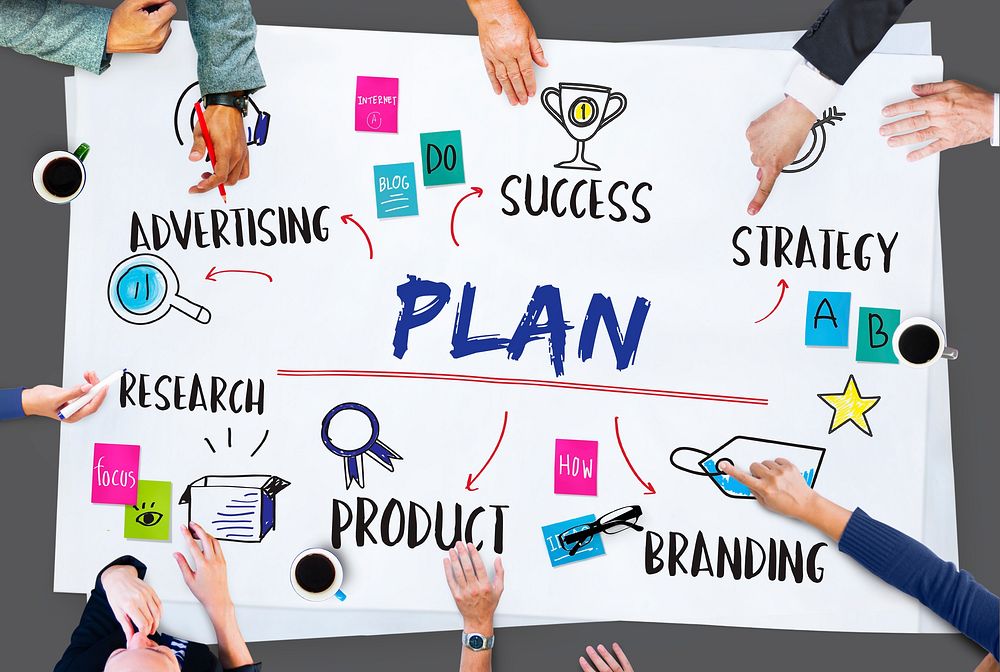 Plan Business Goal Investment Diagram Concept