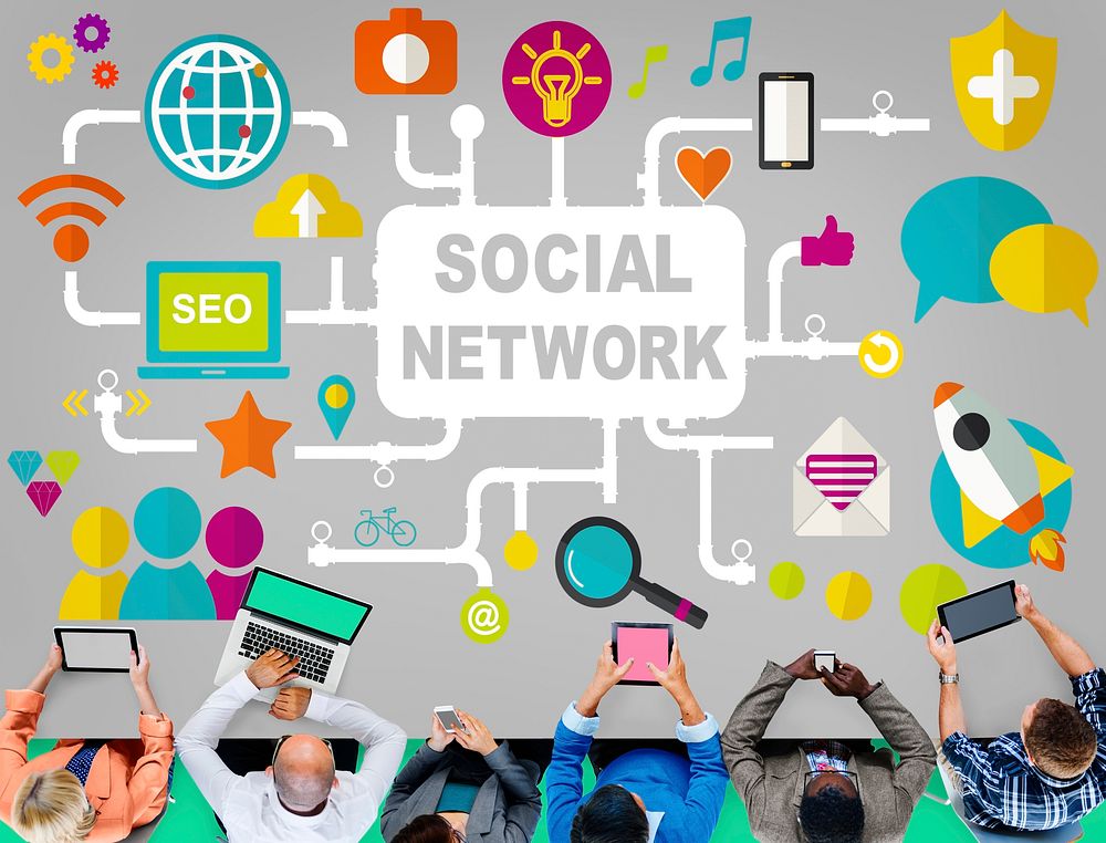 Social Network Internet Online Society Connecting Social Media Concept