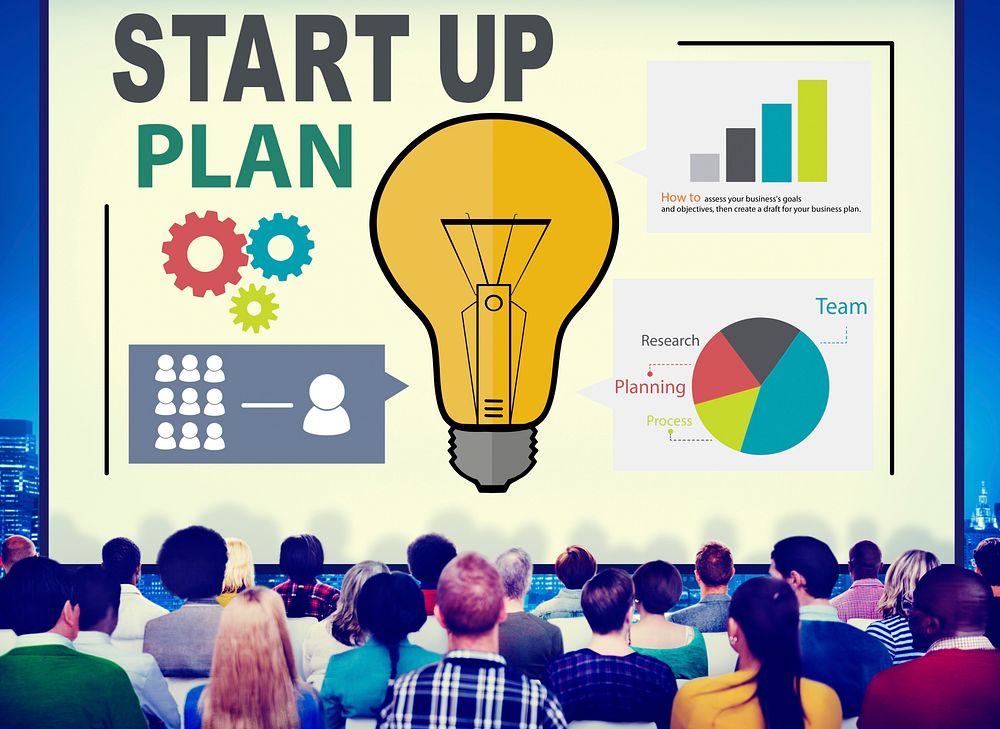 Startup Goals Growth Success Plan Business Concept