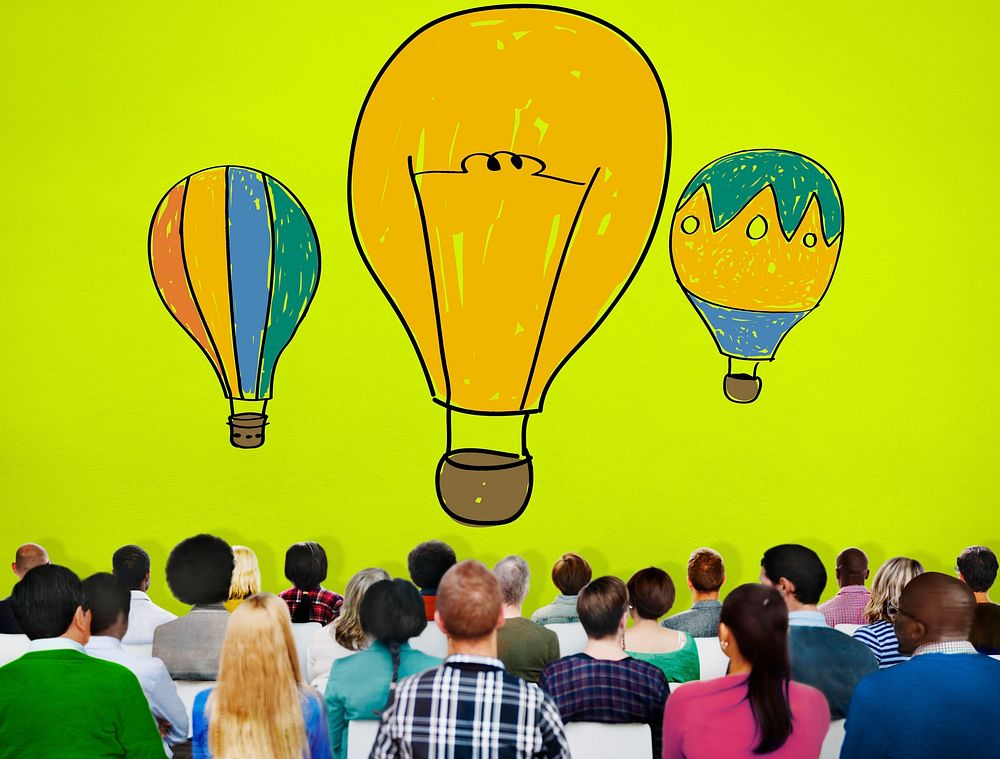 Hot Air Balloon Bulb Ideas Imagination Flight Concept