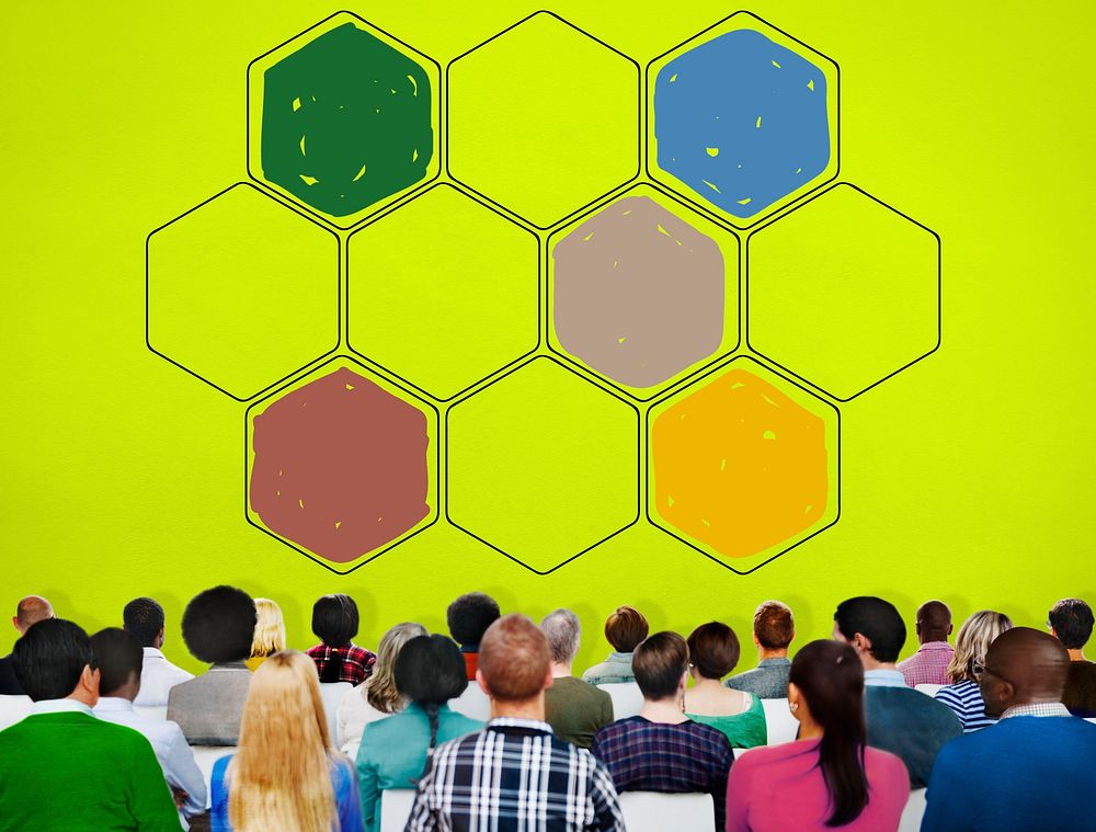 Bee Hive Honey Community Teamwork Concept