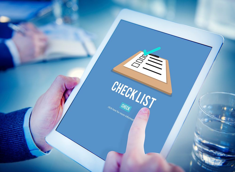 Checklist Choice Decision Document Mark Concept