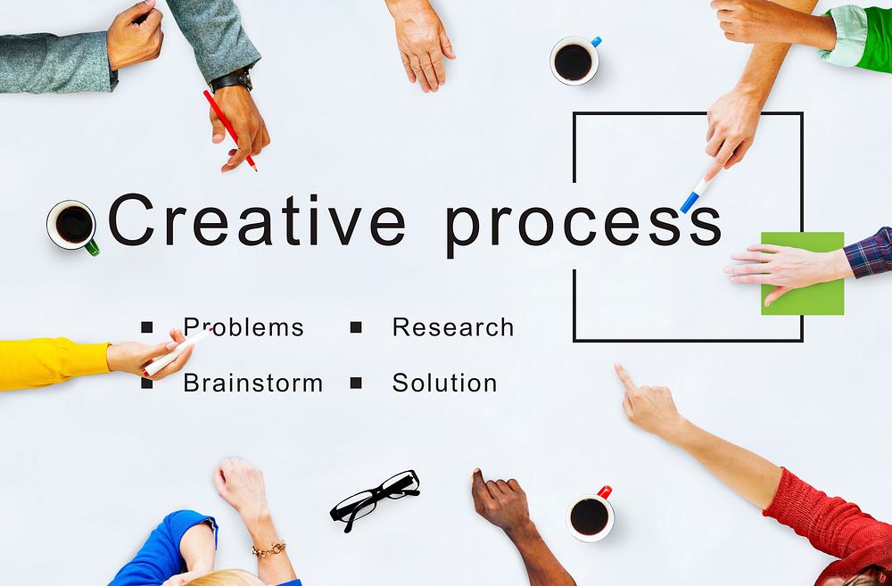 Creative Process Startup Strategy Goals Concept