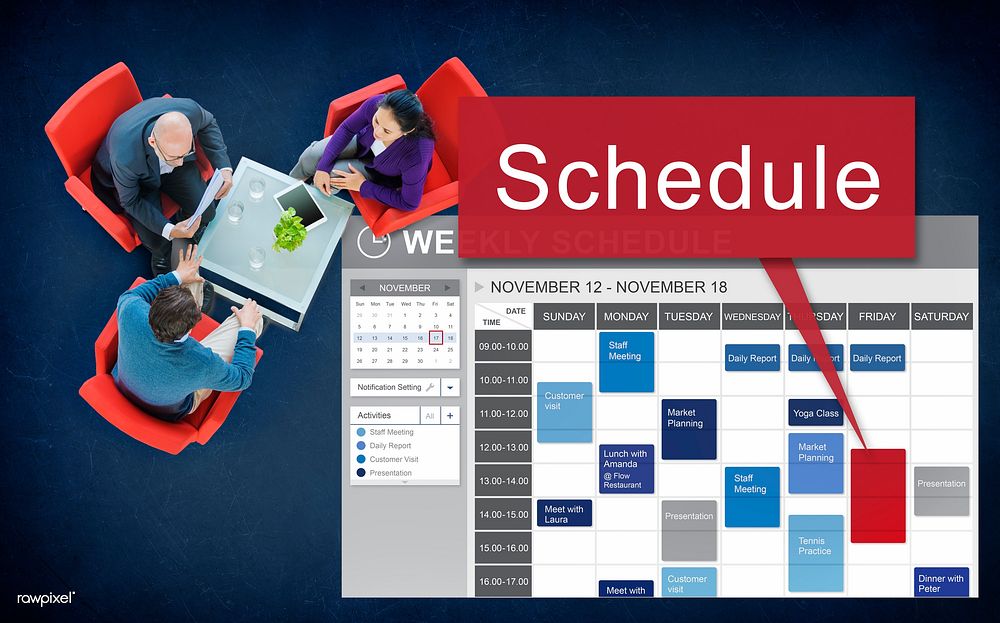 Schedule Organization Planning List To Do Concept