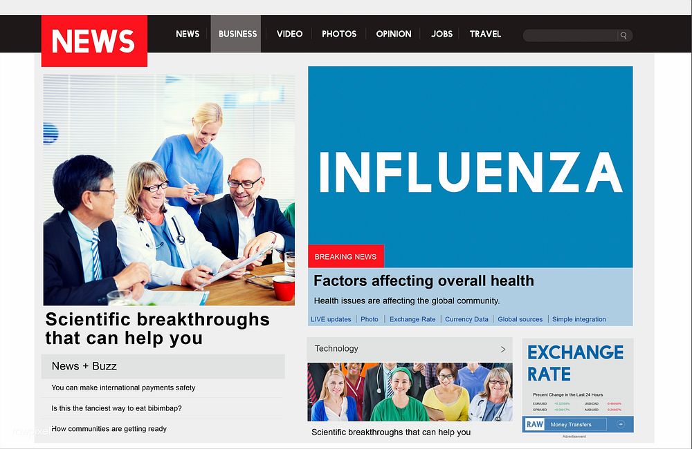 Influenza Cold Fever Flu Illness Concept