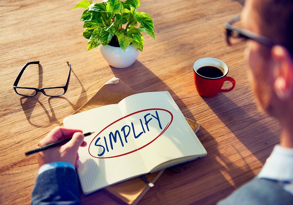Simplify Simpleness Easy Facilitate Clarify Concept