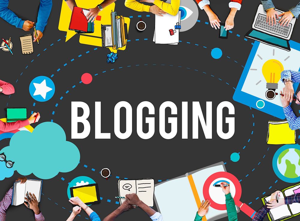 Blogging Blog Internet Media Networking Social Concept