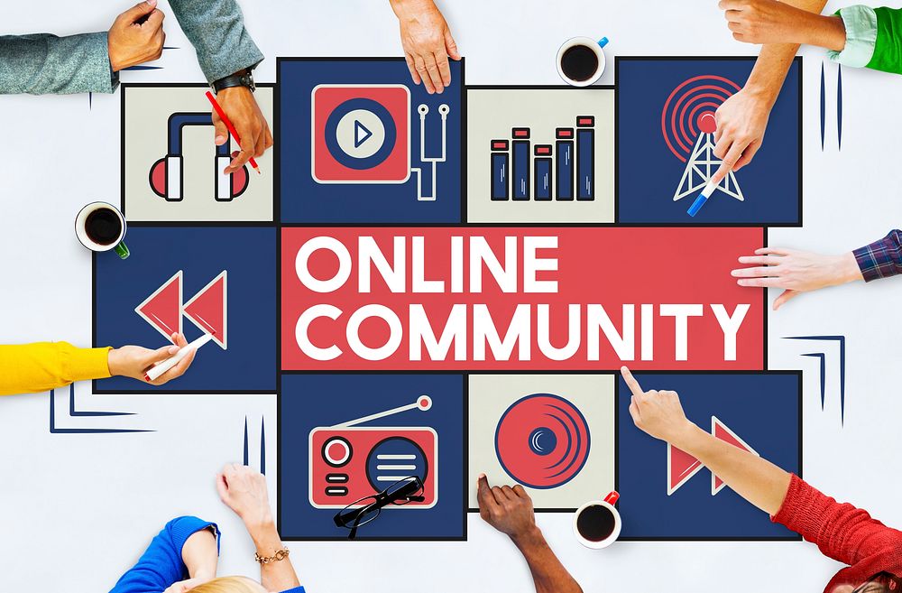 Online Community Connection Society Social Concept