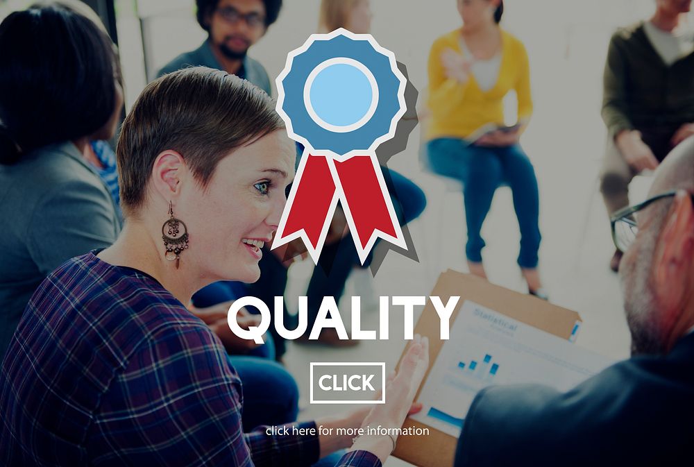 Quality Service Best Guarantee Value Concept