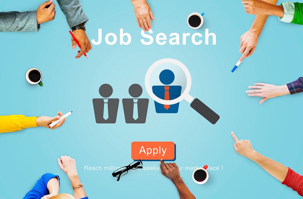 Jobs Recruitment Employment Human Resources Website Online Concept