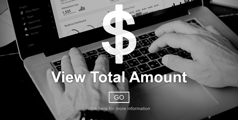 View Total Amount Accounting Payment Tax Concept