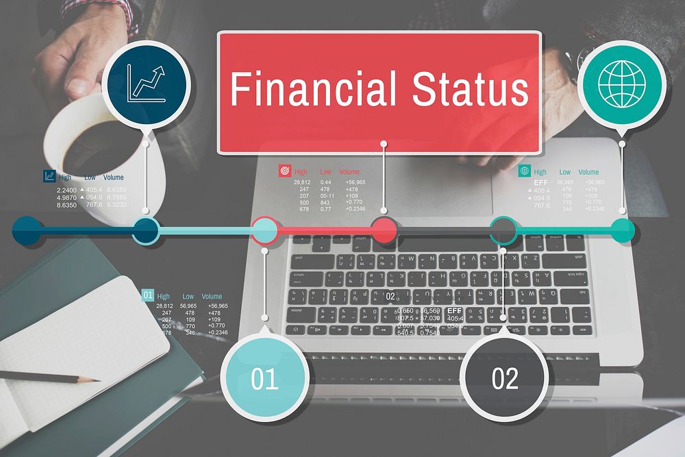 Financial Status Report Diagram Concept