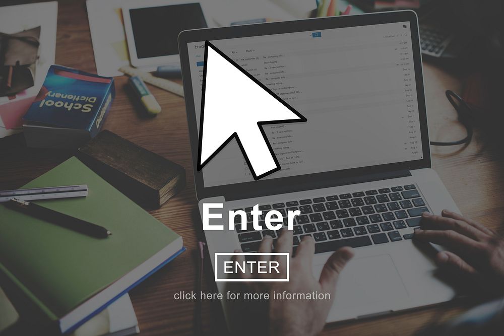 Enter Go To Page Click Interface Concept