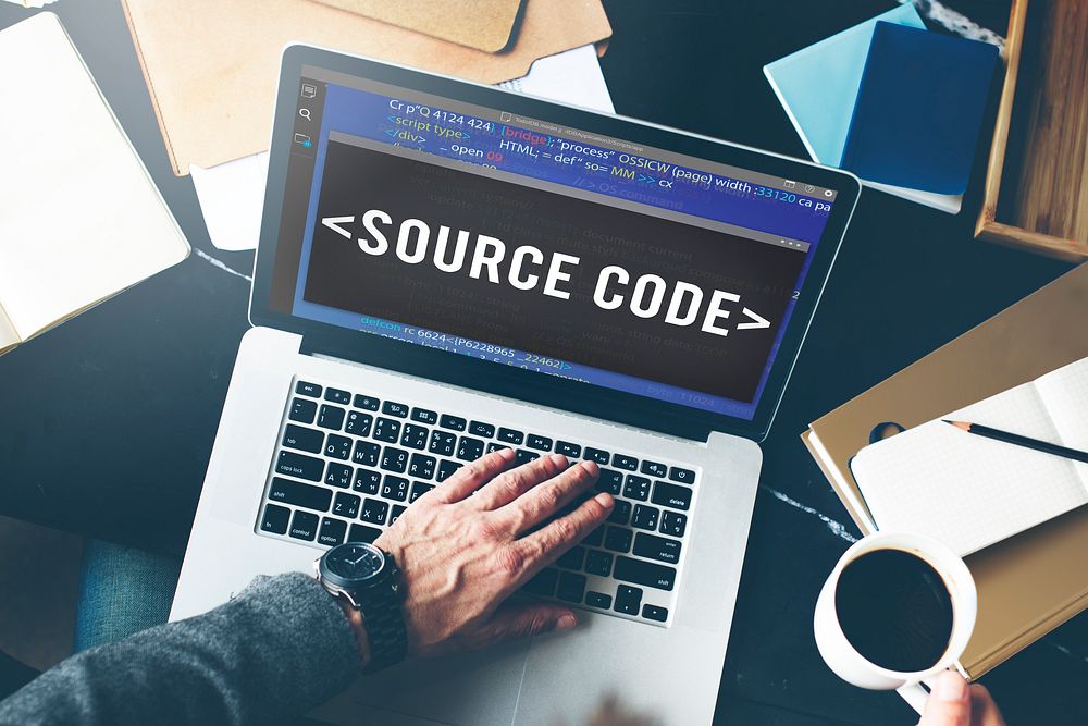 Source Code Data Javascript Computer Language Concept