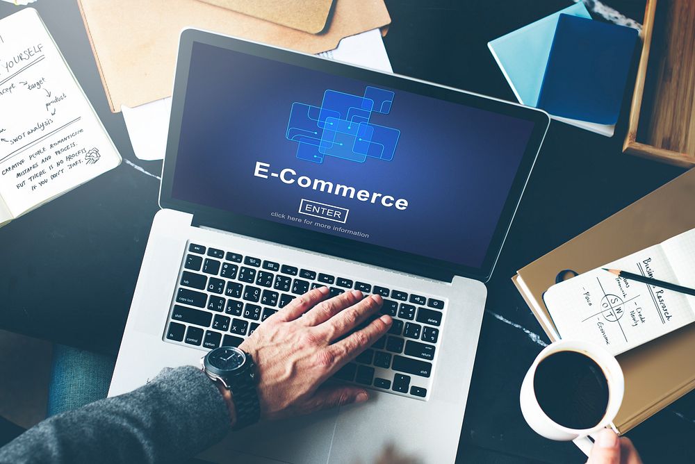 E-Commerce Marketing Online Register Enter Technology Concept