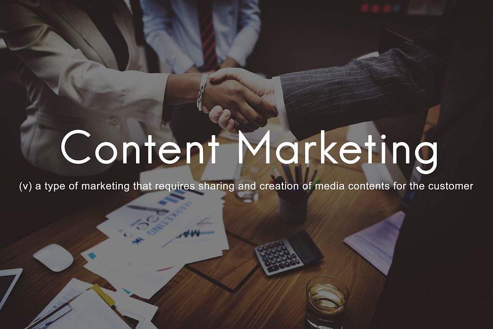 Content Marketing Social Media Advertising Commercial Branding Concept