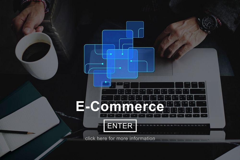 E-Commerce Online Marketing Website Connect Concept