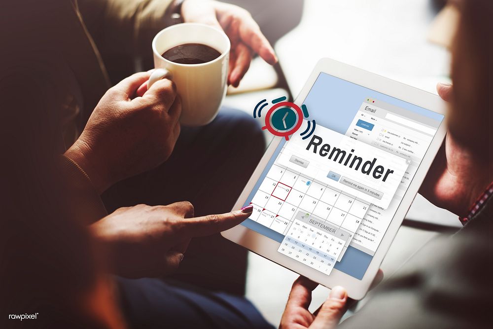 Reminder Planner Calendar Event Concept