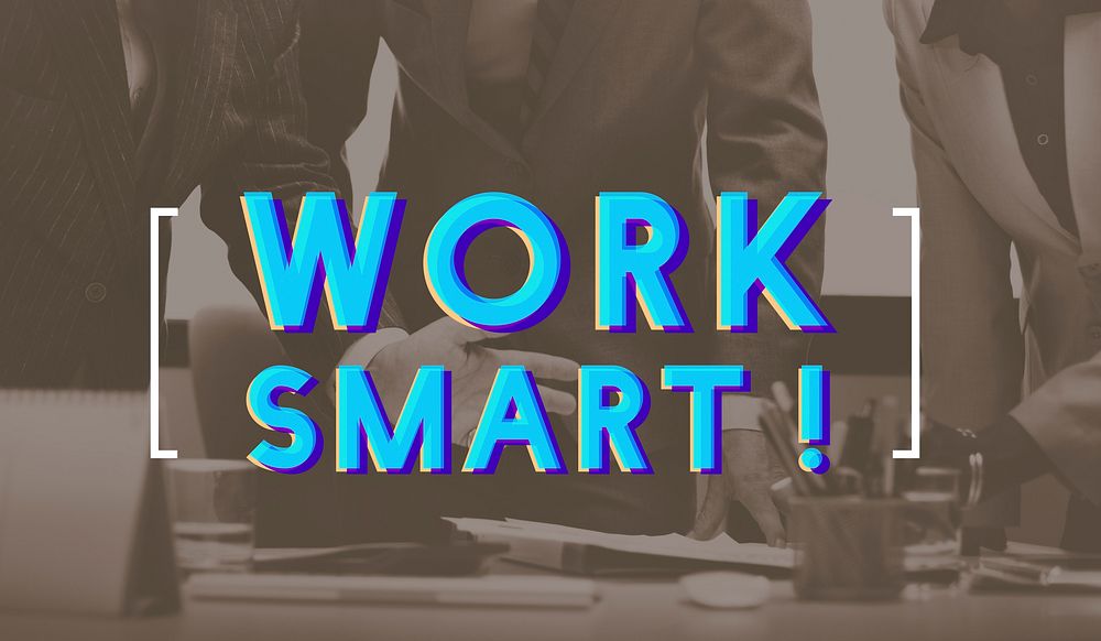 Work Smart Effective Business Graphic Concept