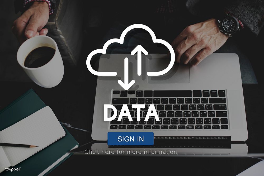 Data Information Online Storage Website Concept