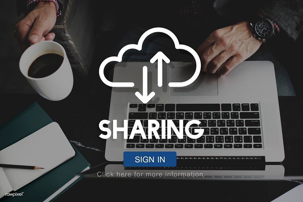 Sharing Social Media Networking Exchange Concept