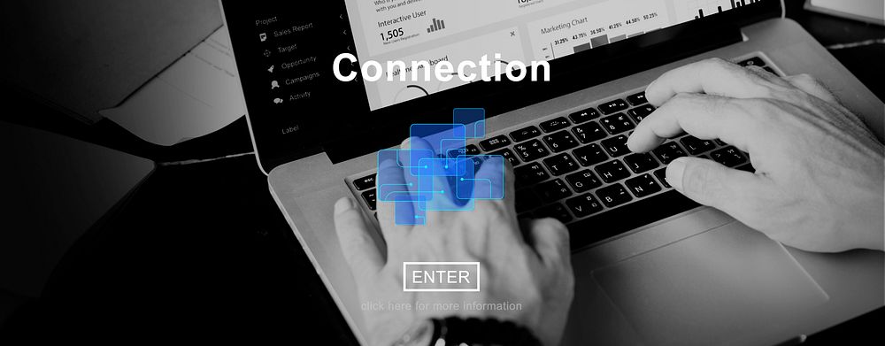 Connection Network Link Interconnection Digital Concept