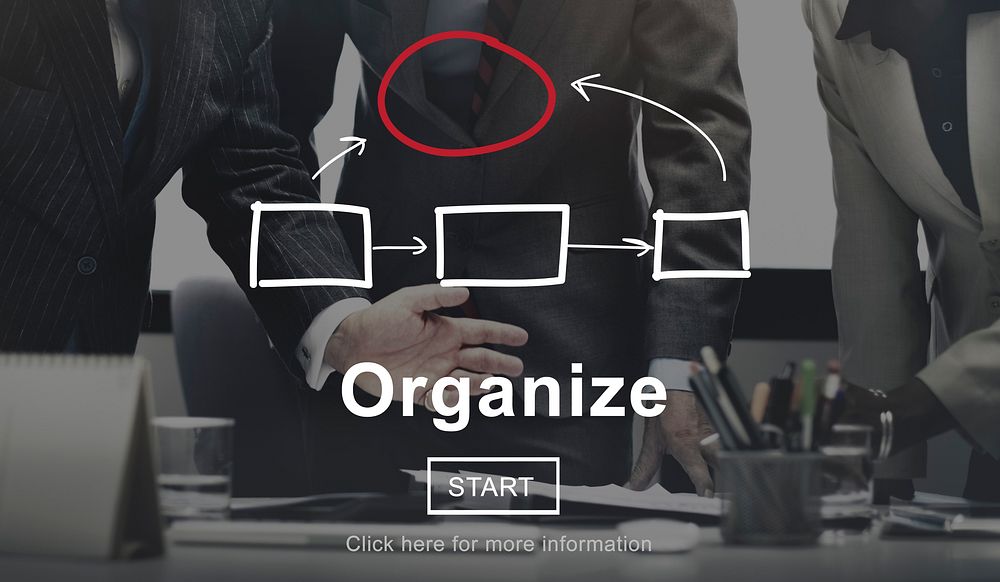Corporate Organization Chart Company Concept