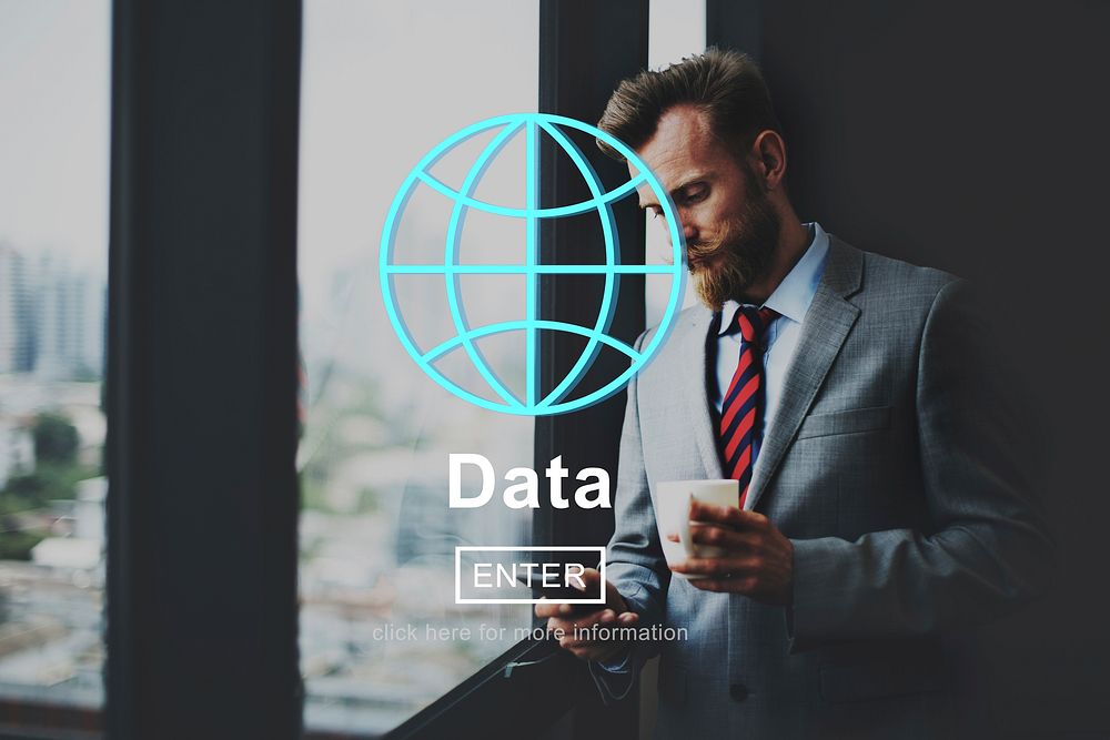Data Global Information Icon Concept