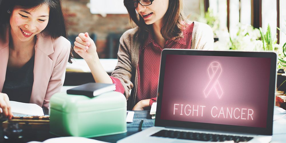 Breast Cancer Support Fight Care Hope Graphic Concept