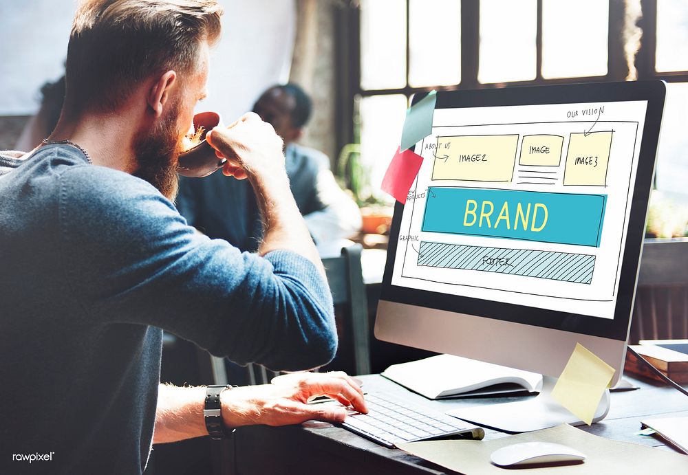 Brand Trademark Marketing Website Plan UI Concept