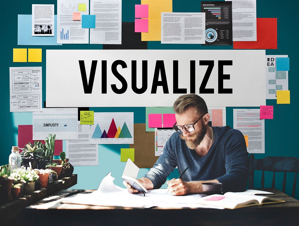 Visualize Creative Thinking Creativity Design Concept